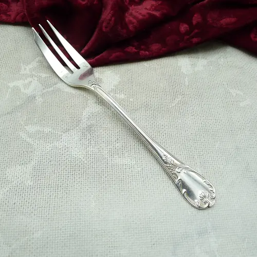 Christofle Marly Brotgabel / Kuchengabel versilbert