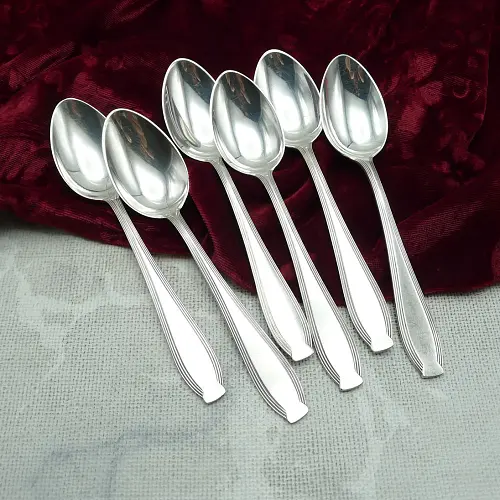 WMF 82/300 Jugendstil 6 Kaffeelöffel versilbert