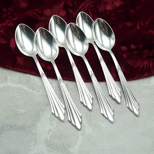 WMF 900 Fächer 6 Kaffeelöffel 90 versilbert WMF 900 Fächer 6 Kaffeelöffel 90 versilbert