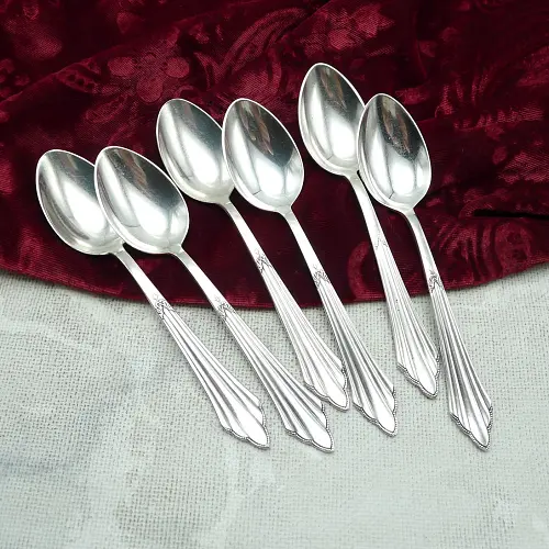WMF 900 Fächer 6 Kaffeelöffel 90 versilbert WMF 900 Fächer 6 Kaffeelöffel 90 versilbert