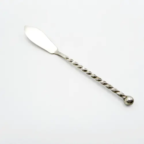 WMF kleines Buttermesser gedreht 90 versilbert