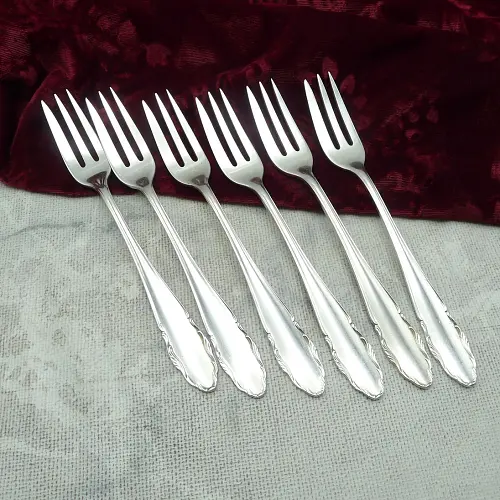 WMF 2200 6 Kuchengabeln 90 versilbert