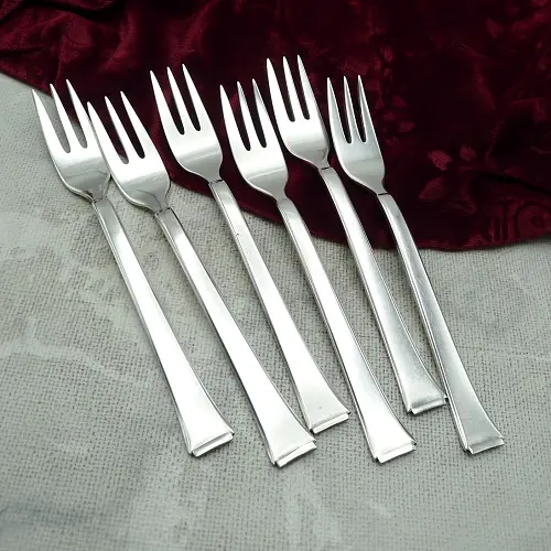 WMF 2500 Art Deco 6 Kuchengabeln 90 versilbert