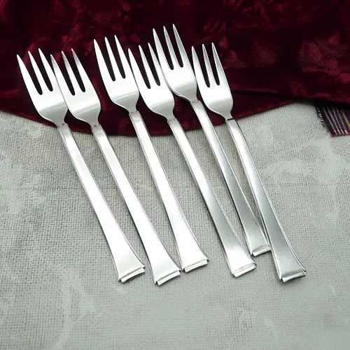 WMF 2500 Art Deco 6 Kuchengabeln 90 versilbert