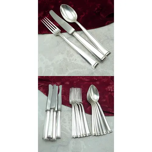 Bruckmann 665 Schwaben Tafelbesteck 6 Personen 90 versilbert Bruckmann 665 Schwaben Tafelbesteck 6 Personen 90 versilbert