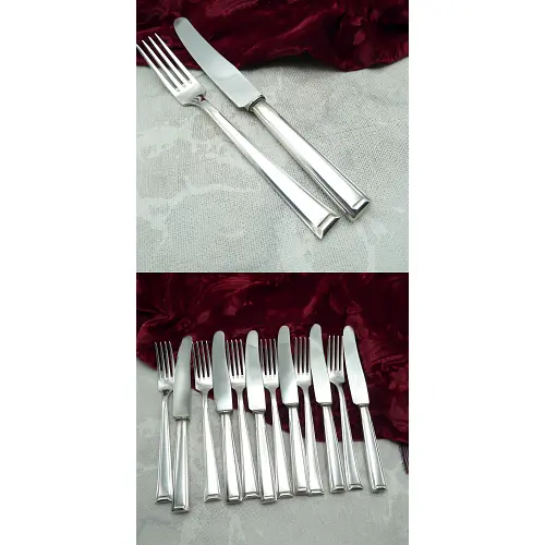 Bruckmann 665 Schwaben Dessertbesteck 6 Personen 90 versilbert Bruckmann 665 Schwaben Dessertbesteck 6 Personen 90 versilbert
