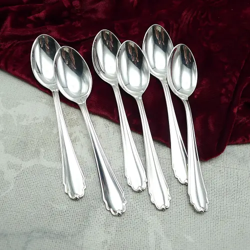 Bruckmann 690 Lieselotte 6 Kaffeelöffel 90 versilbert Bruckmann 690 Lieselotte 6 Kaffeelöffel 90 versilbert