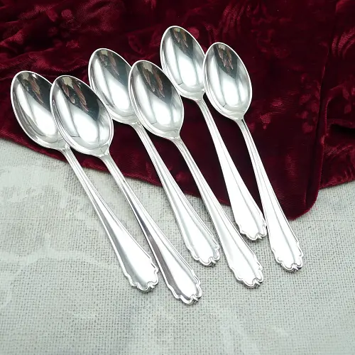 Bruckmann 690 Lieselotte 6 Kaffeelöffel 90 versilbert Bruckmann 690 Lieselotte 6 Kaffeelöffel 90 versilbert