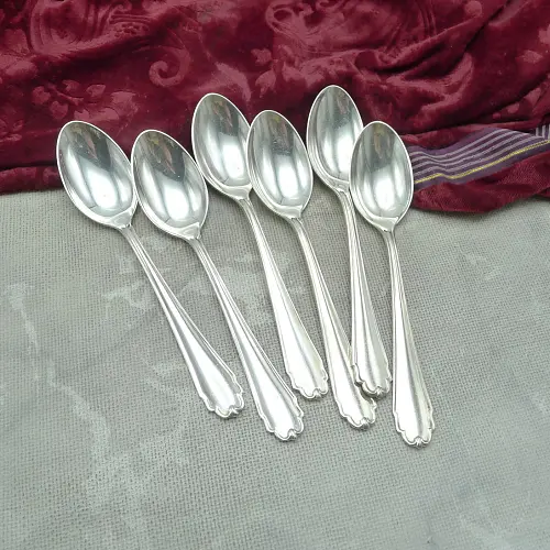 Bruckmann 690 Lieselotte 6 Kaffeelöffel 90 versilbert