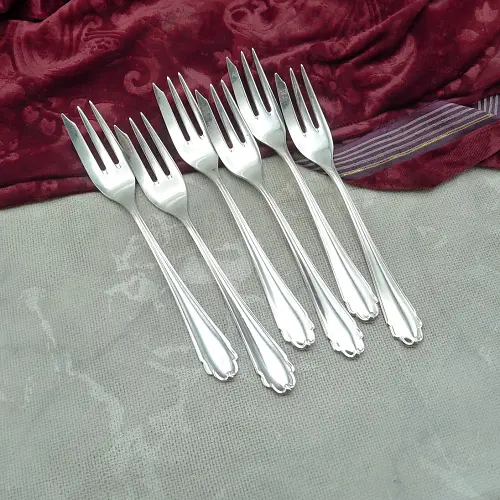 Bruckmann 690 Lieselotte 6 Kuchengabeln 90 versilbert