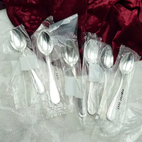 WMF sächs. Hofmuster 6 Kaffeelöffel 90 versilbert WMF sächs. Hofmuster 6 Kaffeelöffel 90 versilbert