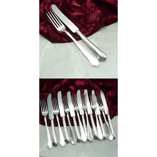 WMF 2700 Dessertbesteck 6 Personen 90 versilbert WMF 2700 Dessertbesteck 6 Personen 90 versilbert