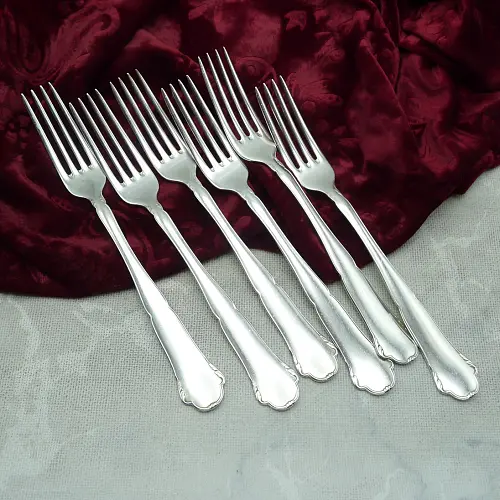 WMF 2700 6 Tafelgabeln 20,4cm 90 versilbert
