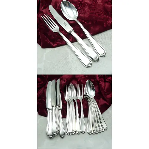 Wellner 560 Lavinia Tafelbesteck 6 Personen 90 versilbert