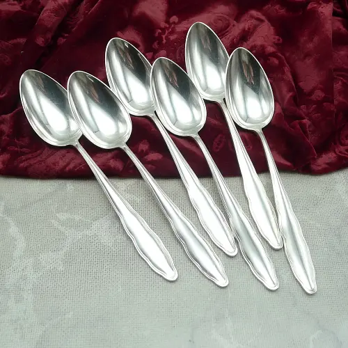 WMF 1500 Chippendale 6 Dessertlöffel 18,5cm 90 versilbert