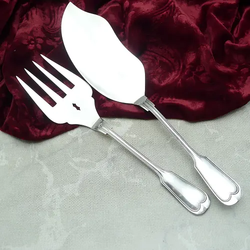WMF Augsburger Faden Fischvorlegebesteck 90 versilbert alte Form