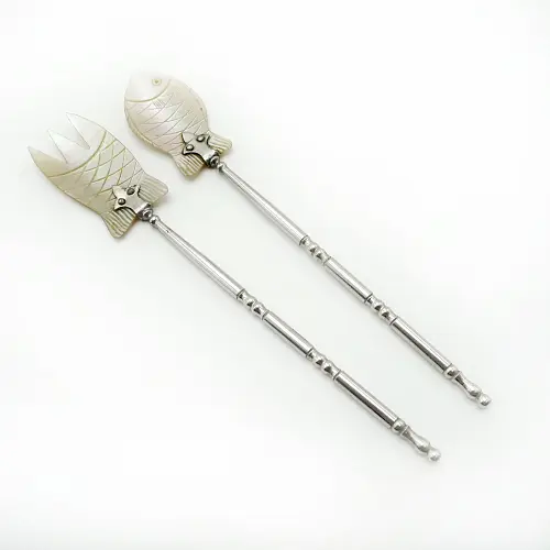 Perlmutt Kaviar Vorlegebesteck