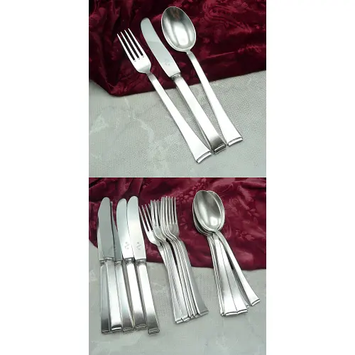WMF 2500 Art Deco Menübesteck 6 Personen 90 versilbert WMF 2500 Art Deco Menübesteck 6 Personen 90 versilbert