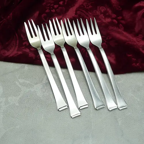 WMF 2500 Art Deco 6 Kuchengabeln 90 versilbert WMF 2500 Art Deco 6 Kuchengabeln 90 versilbert