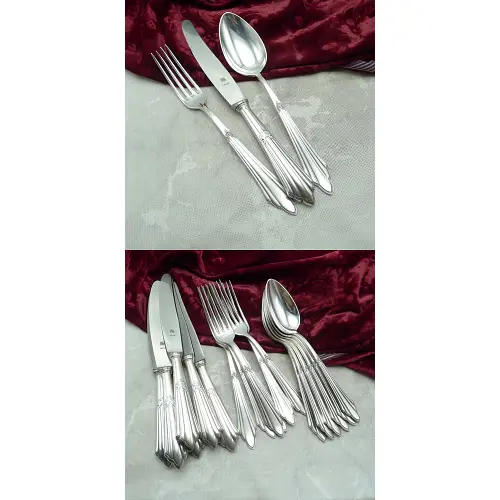 WMF 900 Fächer Tafelbesteck 6 Personen 90 versilbert