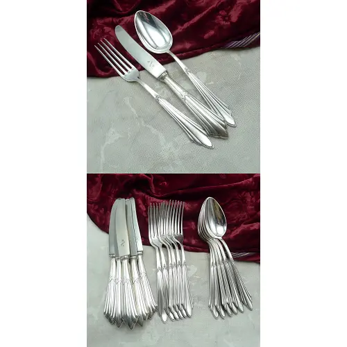 WMF 900 Fächer Tafelbesteck 6 Personen 90 versilbert