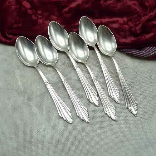 WMF 900 Fächer 6 Kaffeelöffel 90 versilbert