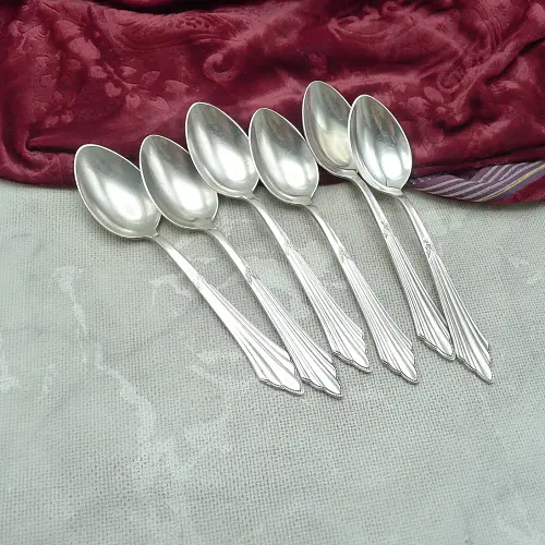 WMF 900 Fächer 6 Kaffeelöffel 90 versilbert