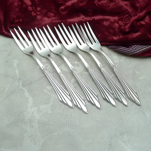 WMF 900 Fächer 6 Kuchengabeln 15,7cm 90 versilbert