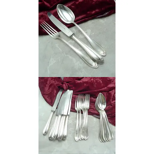 Wellner 136 Eva Tafelbesteck 6 Personen versilbert