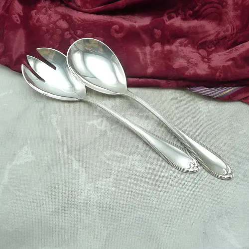 Wellner 136 Eva Salatbesteck 90 versilbert