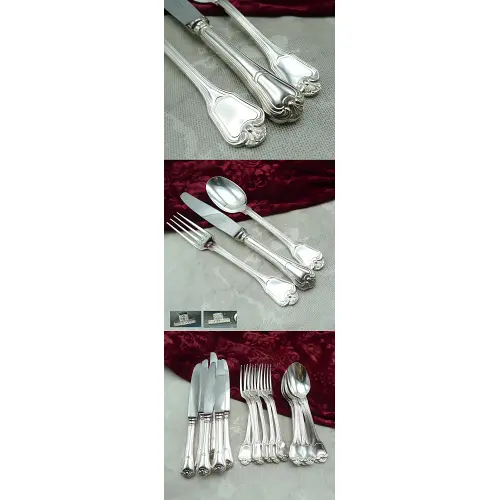 Christofle Port Royale Tafelbesteck 6 Personen 18 tlg versilbert