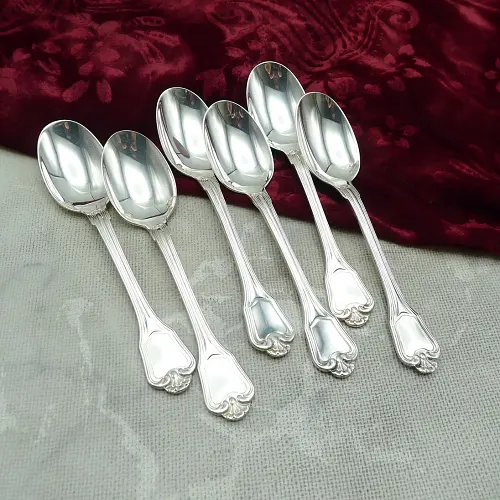 Christofle Port Royale 6 Kaffeelöffel versilbert