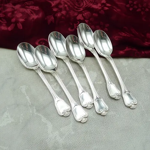 Christofle Port Royale 6 Kaffeelöffel versilbert