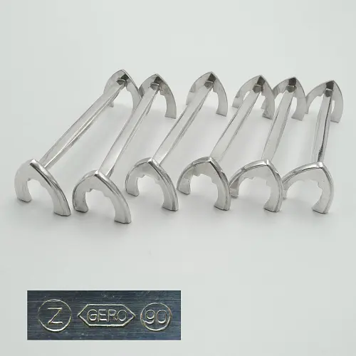 Gero Art Deco 6 Messerbänkchen 90 versilbert