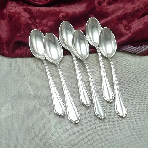 BSF 102 Margerit 6 Kaffeelöffel 90 versilbert