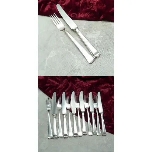 OKA 131 Art Deco Dessertbesteck 6 Personen 90 versilbert