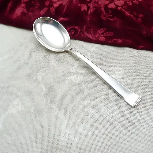 OKA 131 Art Deco Kompottlöffel 90 versilbert