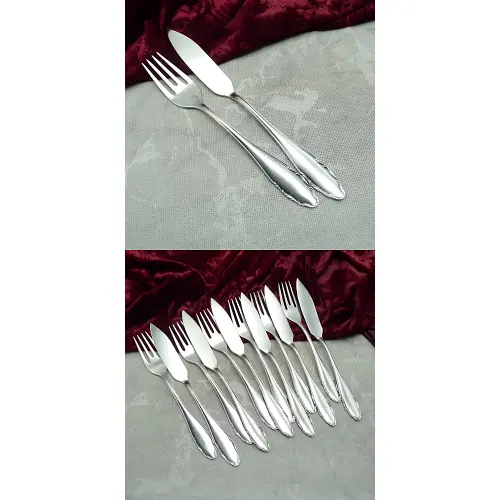 WMF 2200 Fischbesteck 6 Personen 90 versilbert