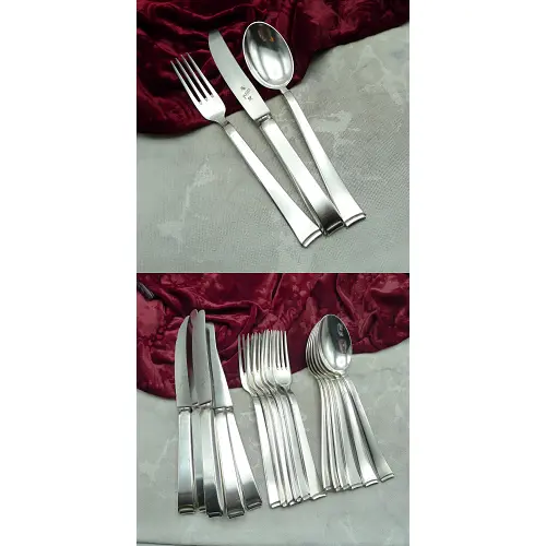 WMF 2500 Art Deco Tafelbesteck 6 Personen 90 versilbert
