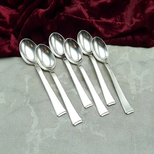 WMF 2500 Art Deco 6 Kaffeelöffel 90 versilbert