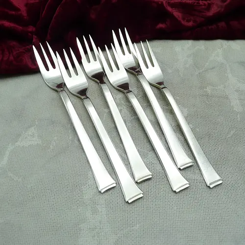 WMF 2500 Art Deco 6 Kuchengabeln 90 versilbert