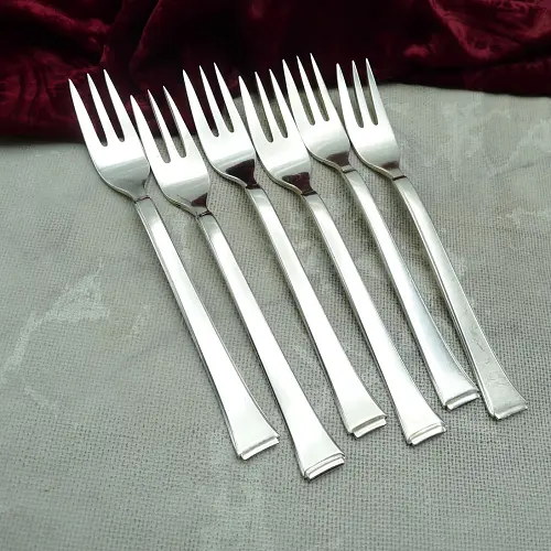 WMF 2500 Art Deco 6 Kuchengabeln 90 versilbert