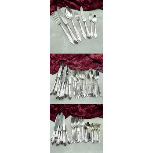 WMF 900 Fächer Silberbesteck 12 Personen 84 tlg 90 versilbert