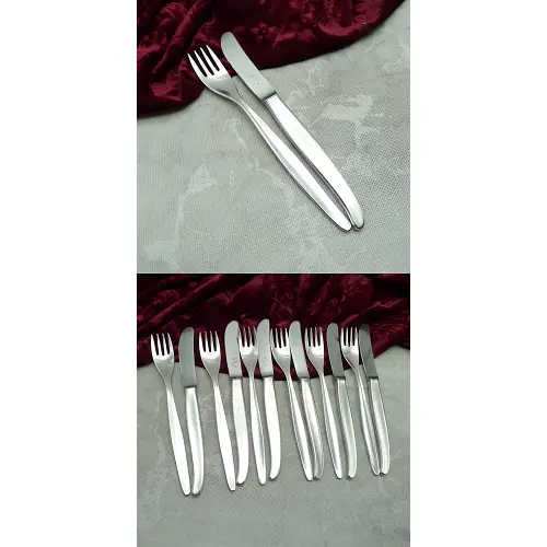 WMF Stockholm Dessertbesteck 6 Personen 90 versilbert