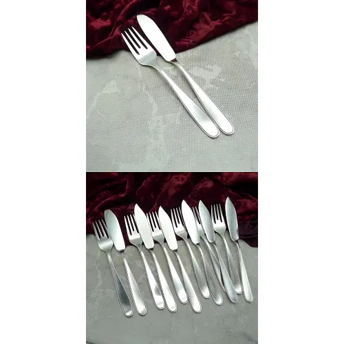 WMF 3100 Fischbesteck 6 Personen 90 versilbert