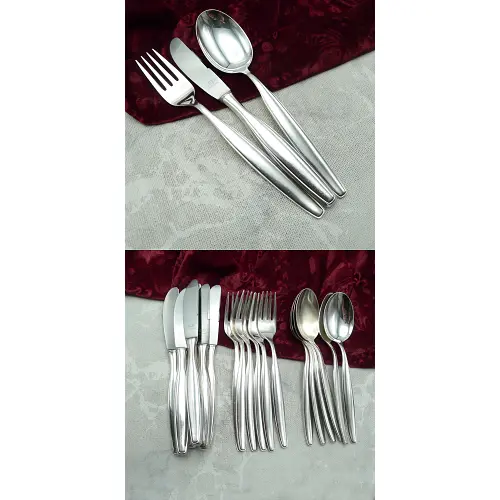 Robbe & Berking Mercedes Menübesteck 6 Personen 90 versilbert