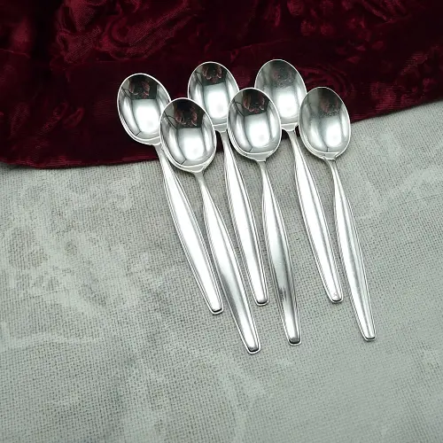 Robbe & Berking Mercedes 6 Teelöffel 90 versilbert