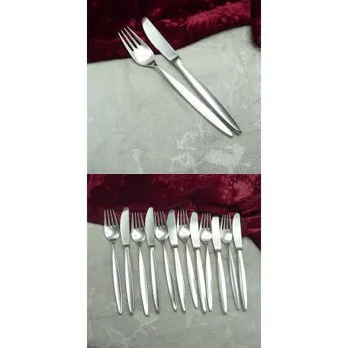 Bruckmann 766 Palace Dessertbesteck 6 Personen 90 versilbert