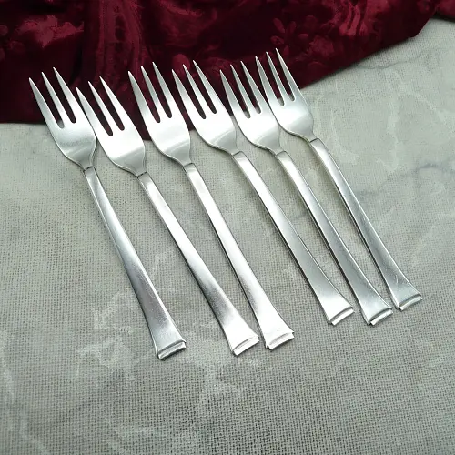 WMF 2500 Art Deco 6 Kuchengabeln 90 versilbert