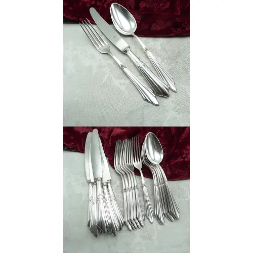 WMF 900 Fächer Tafelbesteck 6 Personen 90 versilbert